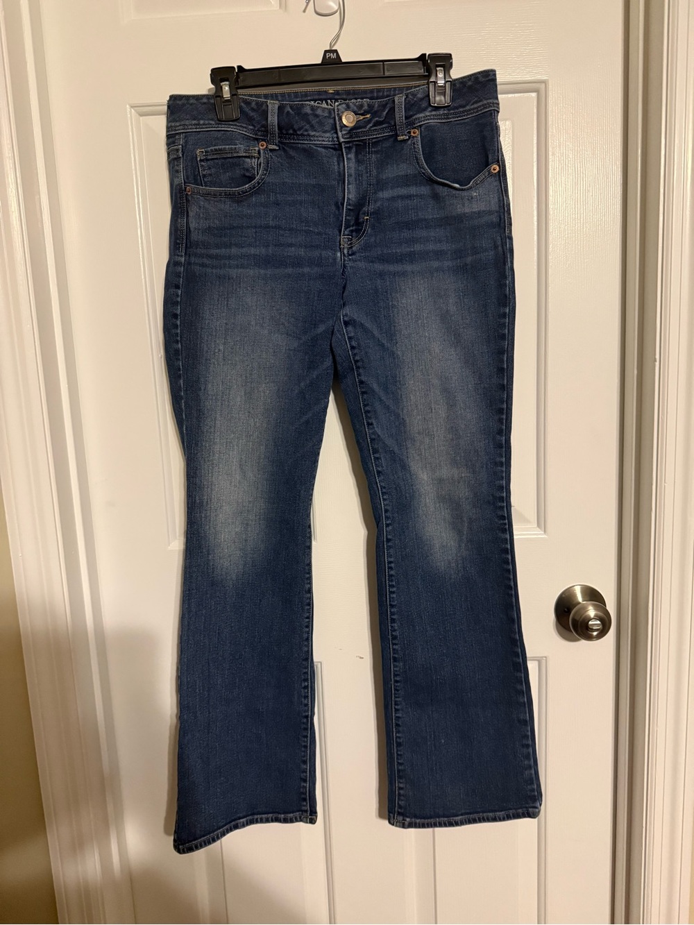 American Eagle Kick Boot Jeans Size 12 Regular Medium Wash Stretch